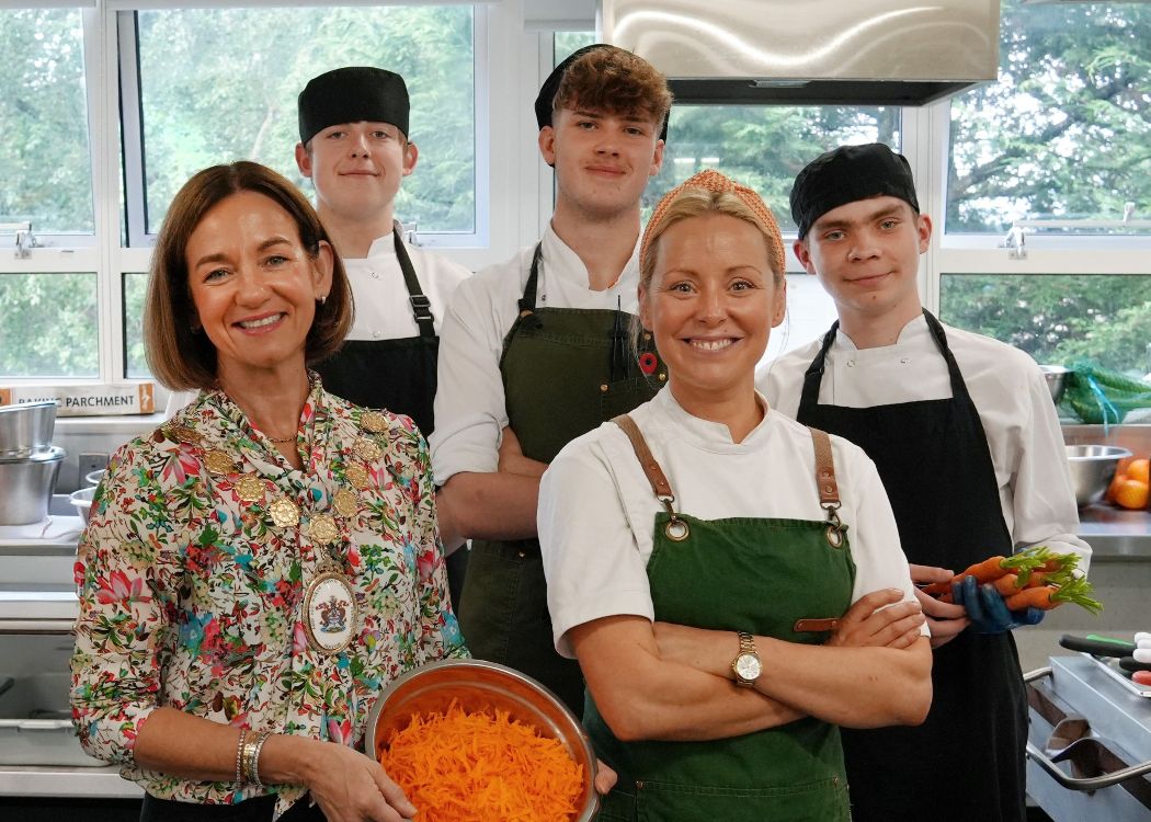 Mayor Gillian McCollum, Kameron Hamilton, Levi Grant, Anna Haugh, Brandan Magee